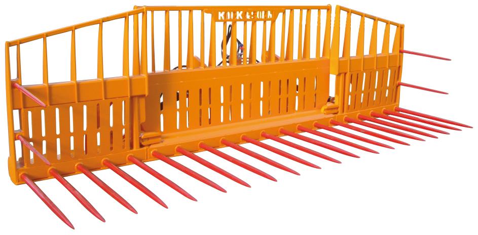 Grüngutgabel 5000  hydraulisch klappbar Teleskop-/Radlader